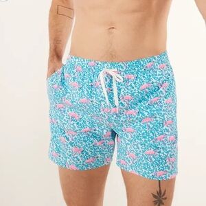 Chubbies The Domingos‎ Are For Flamingos 5.5" Classic swim trunks size Small